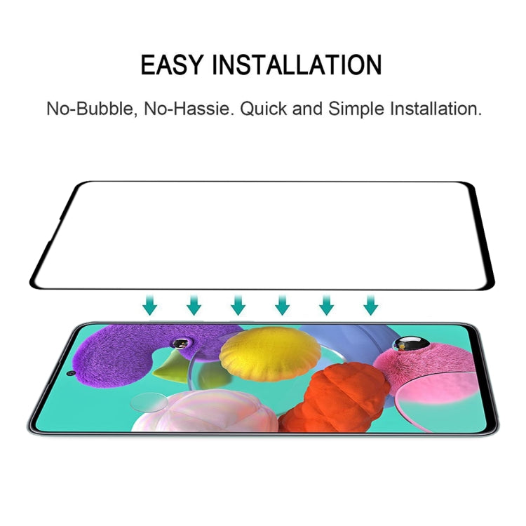 For Galaxy A51 9H Surface Hardness 2.5D Full Glue Full Screen Tempered Glass Film - Galaxy Tempered Glass by buy2fix | Online Shopping UK | buy2fix