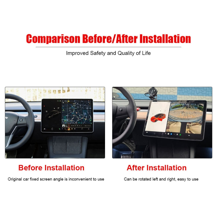 For Tesla Model 3 / Y 2017-2022 Car Monitor Rotation Mount - Special Car Holders by buy2fix | Online Shopping UK | buy2fix
