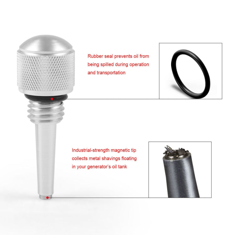For WEN Yamaha Predator M18 x 2.5 Inverter Generator Magnetic Dipstick(Silver) - Engine Fittings by buy2fix | Online Shopping UK | buy2fix