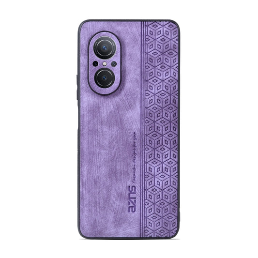 For Huawei nova 9 SE / Honor 50 SE AZNS 3D Embossed Skin Feel Phone Case(Purple) - Huawei Cases by AZNS | Online Shopping UK | buy2fix
