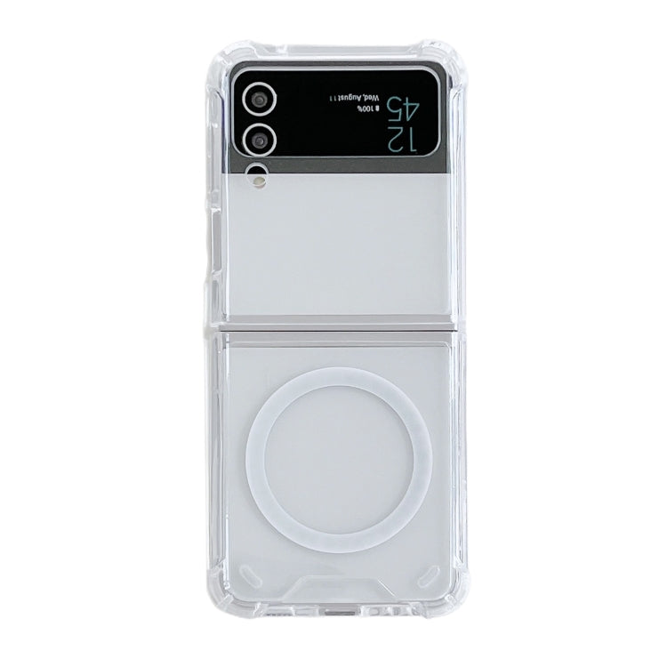 For Samsung Galaxy Z Flip3 5G Magsafe Magnetic Transparent Shockproof Phone Case by buy2fix