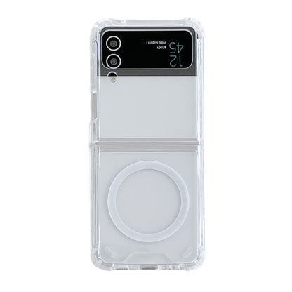 For Samsung Galaxy Z Flip3 5G Magsafe Magnetic Transparent Shockproof Phone Case by buy2fix