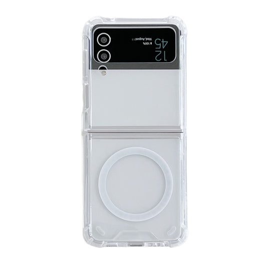 For Samsung Galaxy Z Flip3 5G Magsafe Magnetic Transparent Shockproof Phone Case by buy2fix