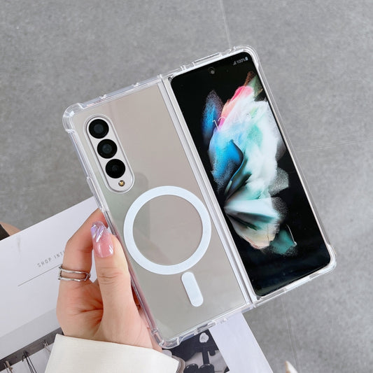 For Samsung Galaxy Z Fold4 Magsafe Magnetic Transparent Shockproof Phone Case - Galaxy Z Fold4 5G Cases by buy2fix | Online Shopping UK | buy2fix