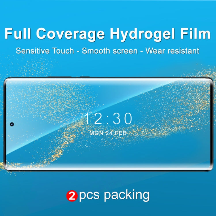 For Motorola Moto X30 Pro / Edge 30 Ultra 2pcs imak Curved Full Screen Hydrogel Film Protector - Motorola Tempered Glass by imak | Online Shopping UK | buy2fix