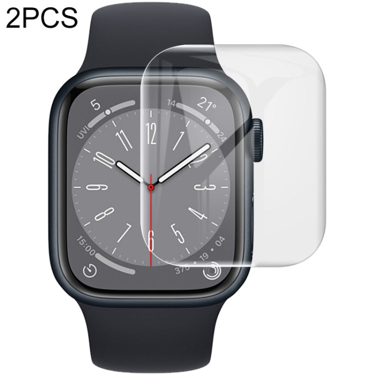 For Apple Watch Series 7/8/9 41mm 2pcs imak Curved Full Screen Hydrogel Film Protector - Screen Protector by imak | Online Shopping UK | buy2fix