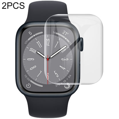 For Apple Watch Series 7/8/9 41mm 2pcs imak Curved Full Screen Hydrogel Film Protector - Screen Protector by imak | Online Shopping UK | buy2fix