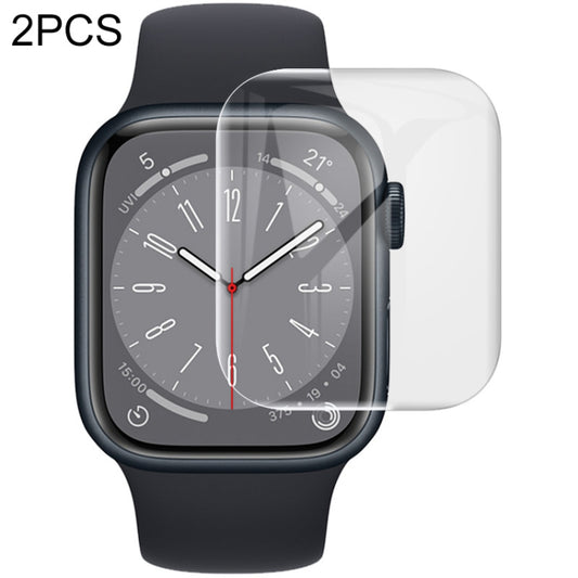 For Apple Watch Series 8 45mm 2pcs imak Curved Full Screen Hydrogel Film Protector - Screen Protector by imak | Online Shopping UK | buy2fix
