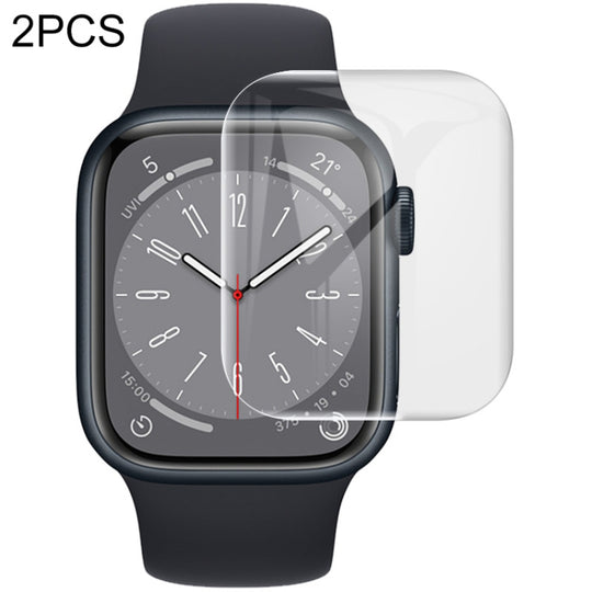 For Apple Watch Series 7/8/9 45mm 2pcs imak Curved Full Screen Hydrogel Film Protector