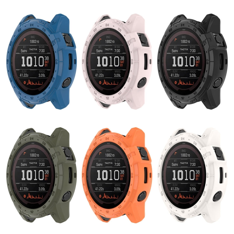 For Garmin Enduro2 / Tactix7 Armor Hollow TPU Watch Case(Jungle Green) by buy2fix