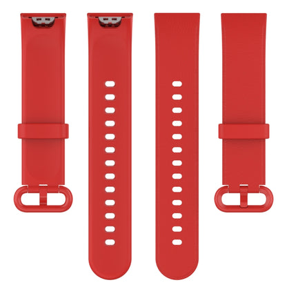 For Xiaomi MI Watch Lite / Redmi Watch Litchi Texture Leather Watch Band(Red) - Watch Bands by buy2fix | Online Shopping UK | buy2fix