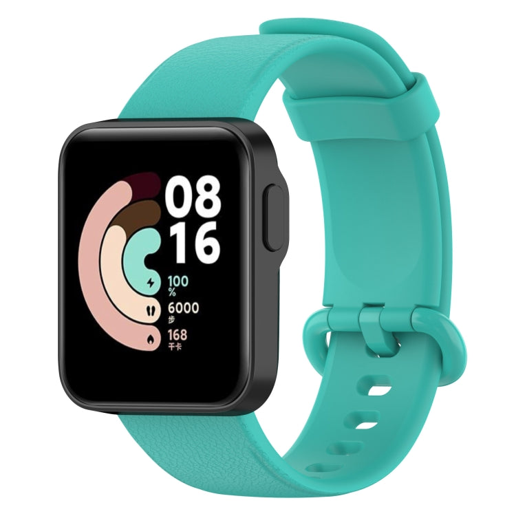 For Xiaomi MI Watch Lite / Redmi Watch Litchi Texture Leather Watch Band(Teal) - Watch Bands by buy2fix | Online Shopping UK | buy2fix