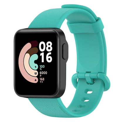 For Xiaomi MI Watch Lite / Redmi Watch Litchi Texture Leather Watch Band(Teal) - Watch Bands by buy2fix | Online Shopping UK | buy2fix