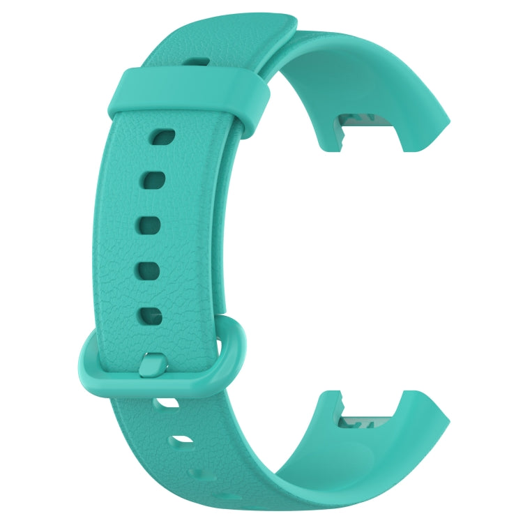 For Xiaomi MI Watch Lite / Redmi Watch Litchi Texture Leather Watch Band(Teal) - Watch Bands by buy2fix | Online Shopping UK | buy2fix