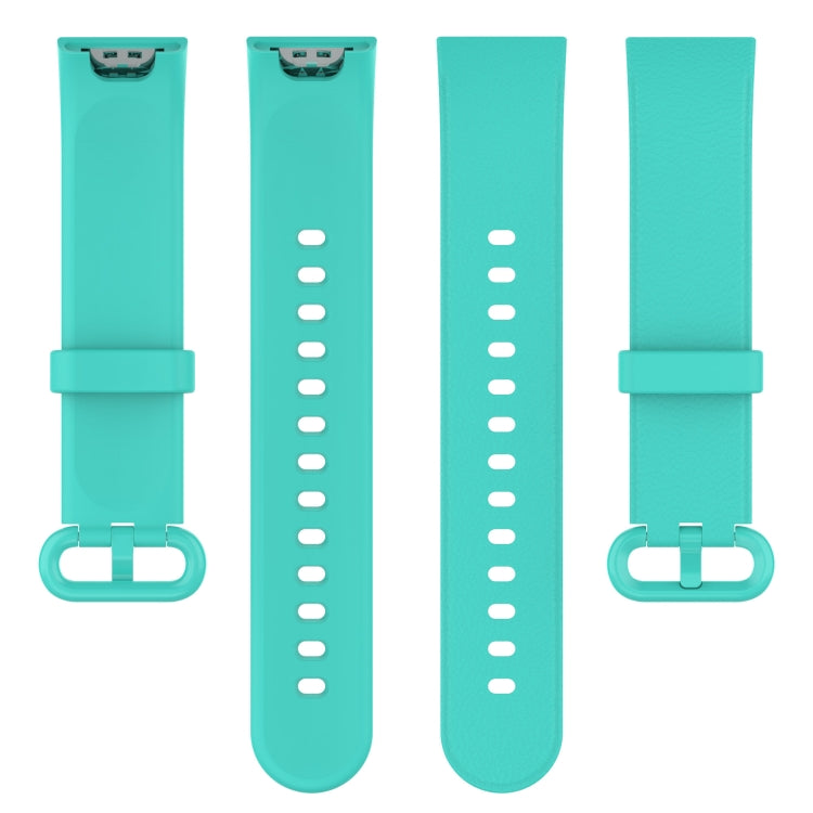 For Xiaomi MI Watch Lite / Redmi Watch Litchi Texture Leather Watch Band(Teal) - Watch Bands by buy2fix | Online Shopping UK | buy2fix
