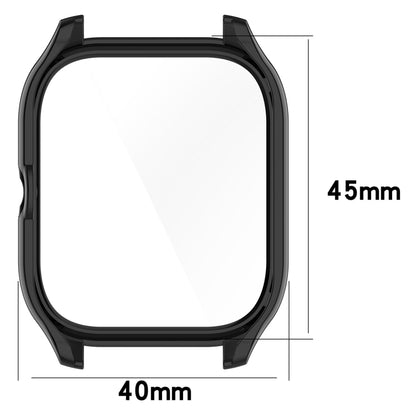For Amazfit GTS 4 PC + Tempered Glass Integrated Protective Watch Case(Pink) - Watch Cases by buy2fix | Online Shopping UK | buy2fix
