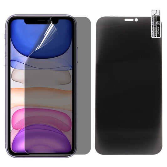 For iPhone 11 / XR 0.1mm 2.5D Full Cover Anti-spy Screen Protector Explosion-proof Hydrogel Film - iPhone 11 Tempered Glass by buy2fix | Online Shopping UK | buy2fix