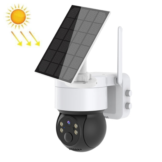 T34 2MP HD IP66 Waterproof Wireless WiFi Solar Camera(Black) - Wireless Camera by buy2fix | Online Shopping UK | buy2fix