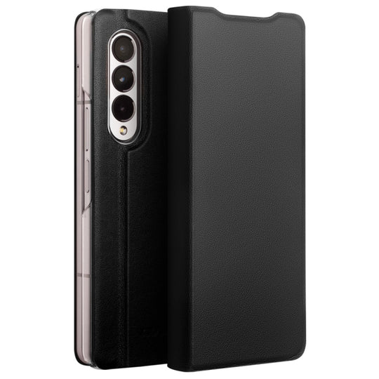 For Samsung Galaxy Z Fold3 5G/W22 5G QIALINO Ultrathin Genuine Leather Phone Case(Black)