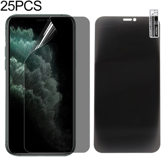 For iPhone 11 Pro / XS / X For iPhone 11 Pro / XS 25pcs 0.1mm 2.5D Full Cover Anti-spy Screen Protector Explosion-proof Hydrogel Film - iPhone 11 Pro Tempered Glass by buy2fix | Online Shopping UK | buy2fix