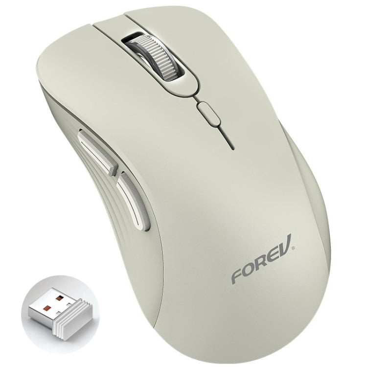 FOREV FV-G200 Wireless Ergonomic Vertical Side Button Mouse(Milk Tea Color) by buy2fix