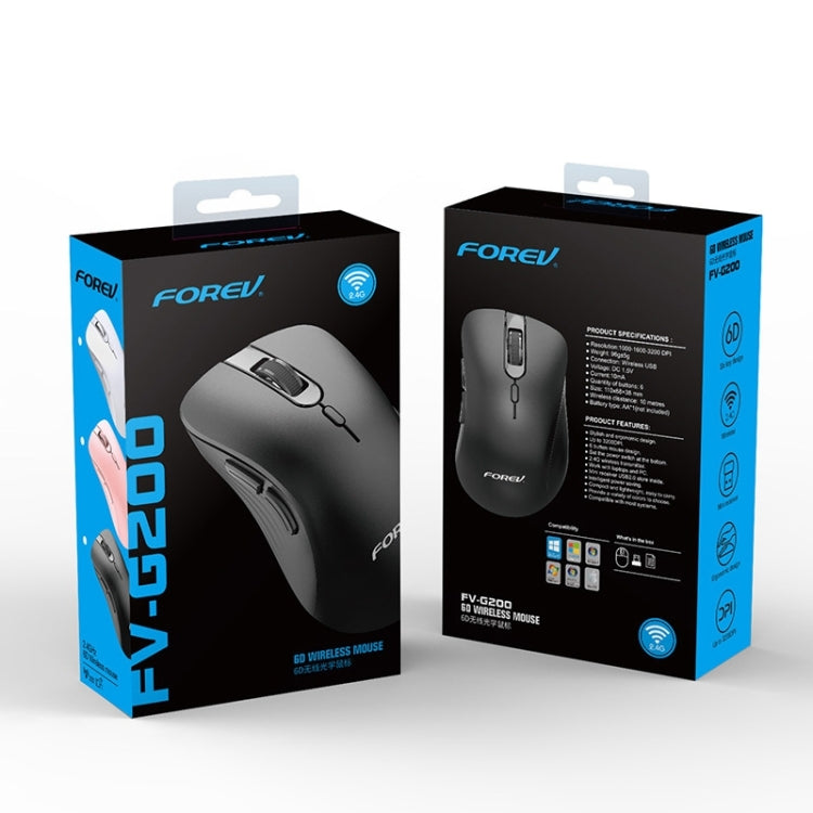 FOREV FV-G200 Wireless Ergonomic Vertical Side Button Mouse(Milk Tea Color) by buy2fix
