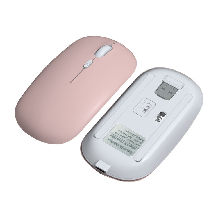 FOREV FVW312 1600dpi Bluetooth 2.4G Wireless Dual Mode Mouse(Pink) by buy2fix
