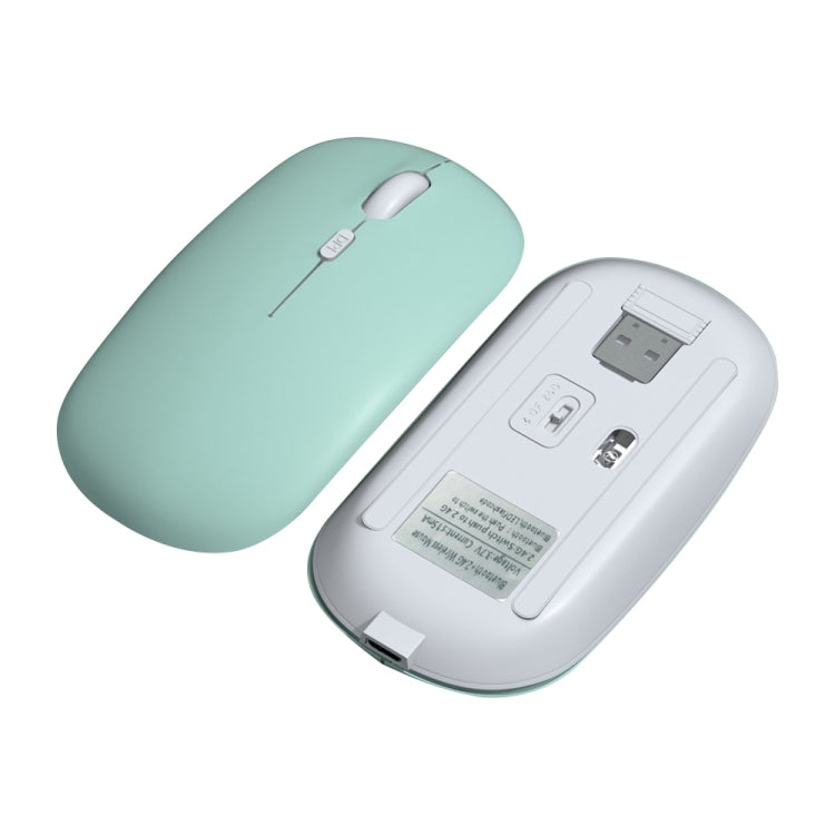 FOREV FVW312 1600dpi Bluetooth 2.4G Wireless Dual Mode Mouse(Mint Green) by buy2fix