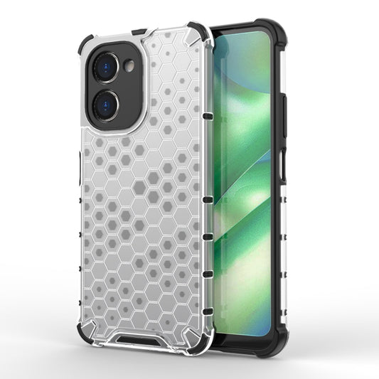 For Realme C33 4G India Shockproof Honeycomb PC + TPU Phone Case(White) - Realme Cases by buy2fix | Online Shopping UK | buy2fix
