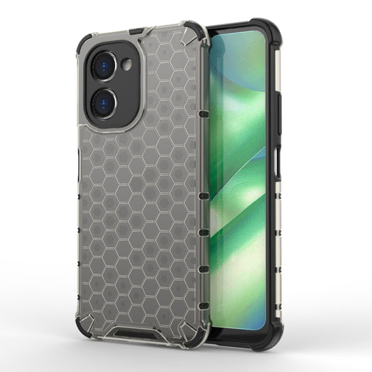 For Realme C33 4G India Shockproof Honeycomb PC + TPU Phone Case(Black) - Realme Cases by buy2fix | Online Shopping UK | buy2fix
