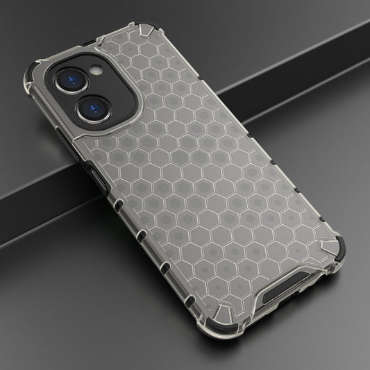 For Realme C33 4G India Shockproof Honeycomb PC + TPU Phone Case(Black) - Realme Cases by buy2fix | Online Shopping UK | buy2fix