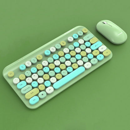 FOREV FFVWI9 Mixed Color Portable 2.4G Wireless Keyboard Mouse Set(Green) by buy2fix