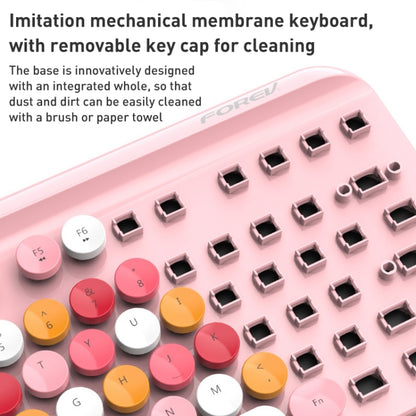 FOREV FFVWI9 Mixed Color Portable 2.4G Wireless Keyboard Mouse Set(Green) by buy2fix