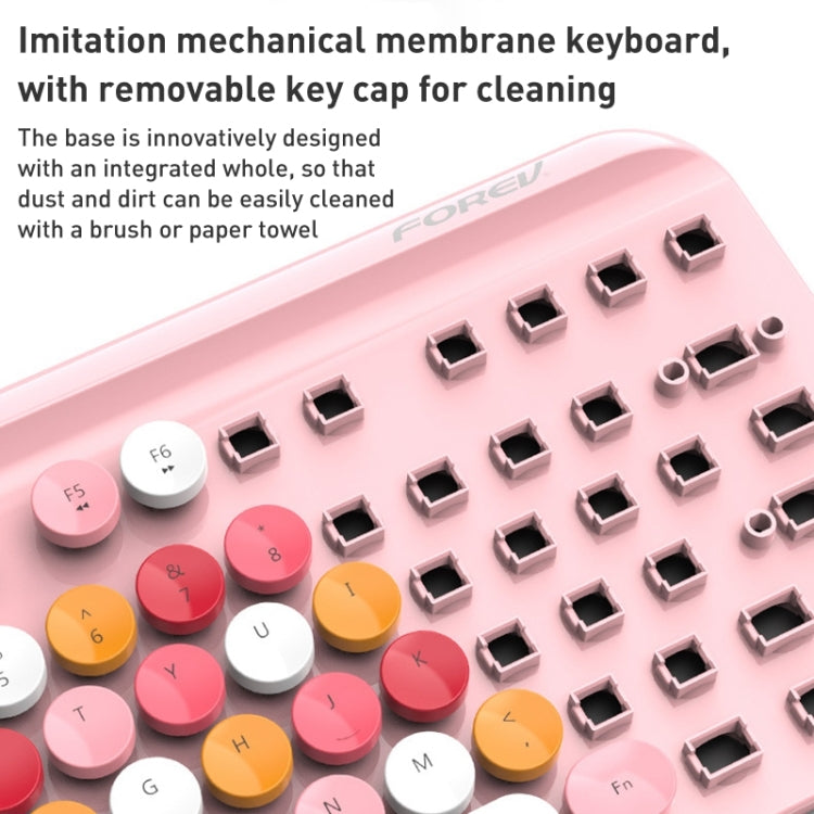 FOREV FFVWI9 Mixed Color Portable 2.4G Wireless Keyboard Mouse Set(Red) by buy2fix