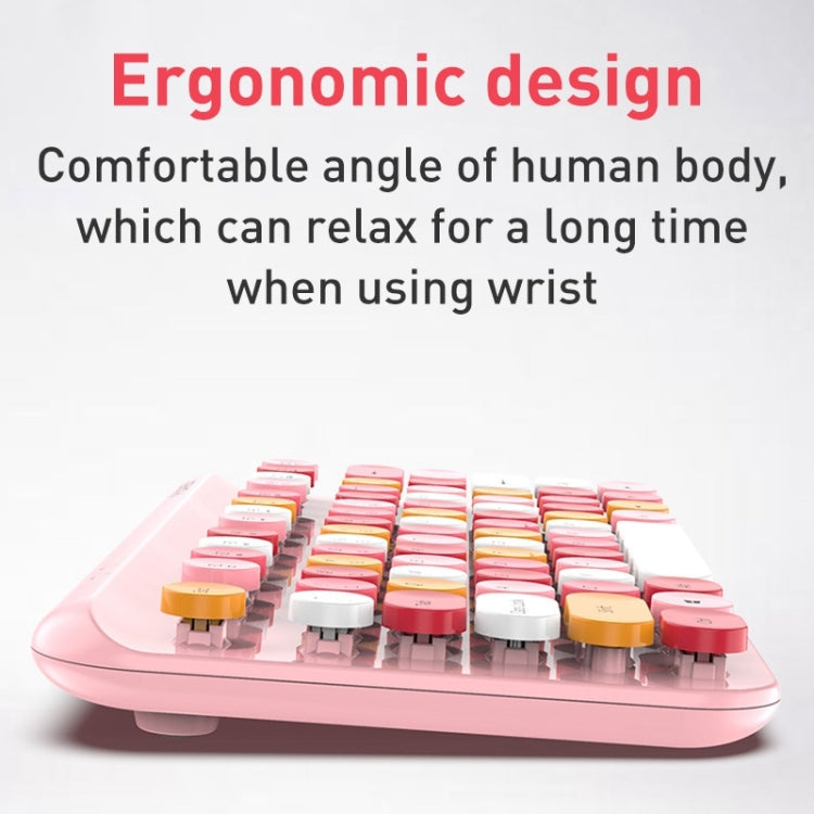 FOREV FFVWI9 Mixed Color Portable 2.4G Wireless Keyboard Mouse Set(Red) by buy2fix