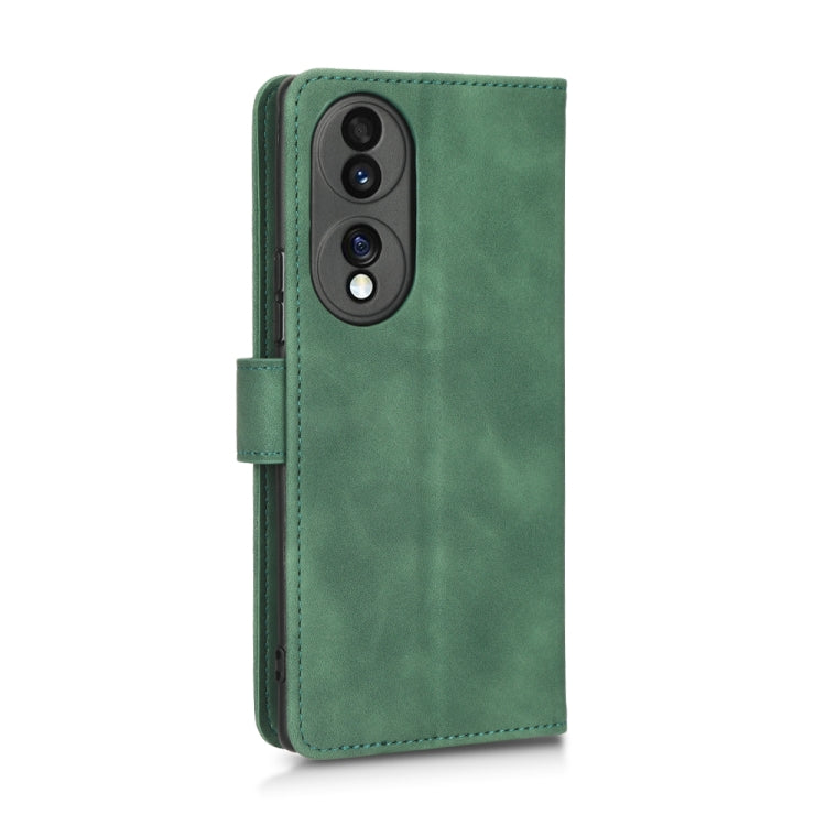 For Honor 70 5G Skin Feel Magnetic Flip Leather Phone Case(Green) by buy2fix