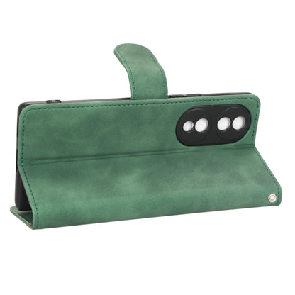 For Honor 70 5G Skin Feel Magnetic Flip Leather Phone Case(Green) by buy2fix