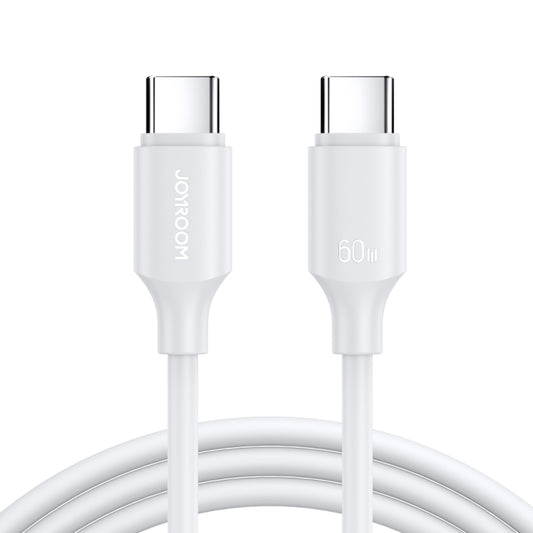JOYROOM S-CC060A9 60W USB-C/Type-C to USB-C/Type-C Fast Charging Data Cable, Length: 1m(White) - USB-C & Type-C Cable by JOYROOM | Online Shopping UK | buy2fix
