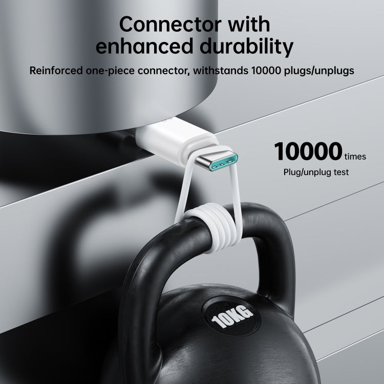 JOYROOM S-CC060A9 60W USB-C/Type-C to USB-C/Type-C Fast Charging Data Cable, Length: 1m(White) - USB-C & Type-C Cable by JOYROOM | Online Shopping UK | buy2fix