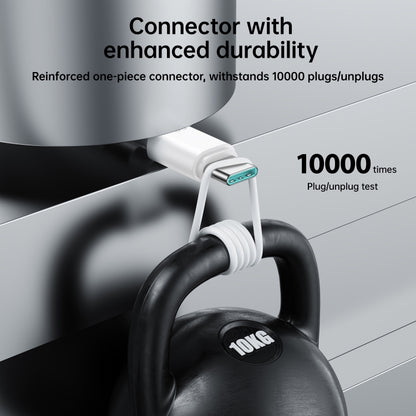 JOYROOM S-CC060A9 60W USB-C/Type-C to USB-C/Type-C Fast Charging Data Cable, Length: 1m(White) - USB-C & Type-C Cable by JOYROOM | Online Shopping UK | buy2fix