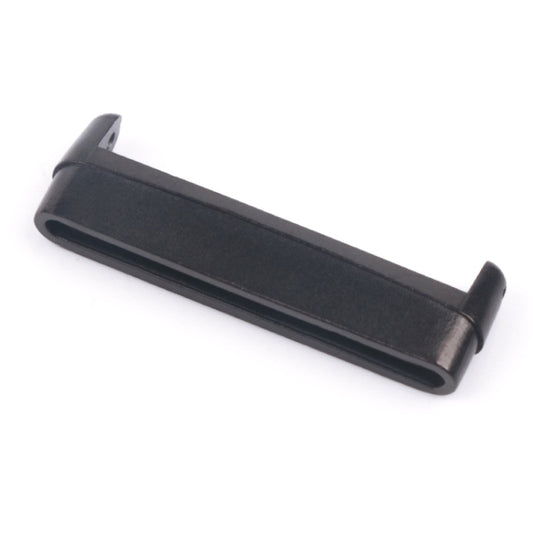For Fitbit Versa 4 / Sense 2 1 Pair Universal Metal Watch Band Connectors(Black) - For Fitbit by buy2fix | Online Shopping UK | buy2fix