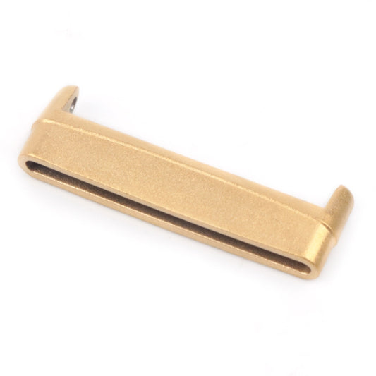 For Fitbit Versa 4 / Sense 2 1 Pair Universal Metal Watch Band Connectors(Gold) - For Fitbit by buy2fix | Online Shopping UK | buy2fix