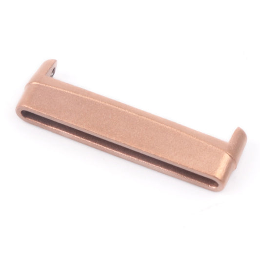 For Fitbit Versa 4 / Sense 2 1 Pair Universal Metal Watch Band Connectors(Rose Gold) - For Fitbit by buy2fix | Online Shopping UK | buy2fix