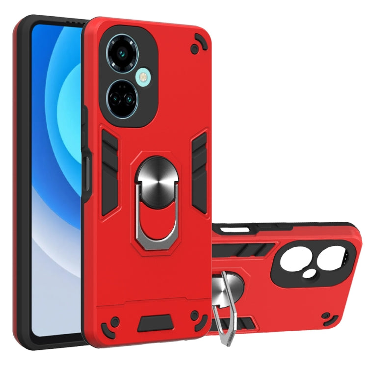 For Tecno Camon 19/Camon 19 Pro 5G 2 in 1 Armour Series PC + TPU Protective Phone Case(Red) by buy2fix