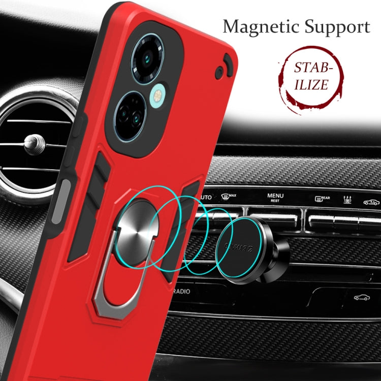 For Tecno Camon 19/Camon 19 Pro 5G 2 in 1 Armour Series PC + TPU Protective Phone Case(Red) by buy2fix