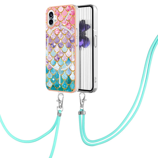 For Nothing Phone 1 Electroplating IMD TPU Phone Case with Lanyard(Colorful Scales) - Nothing Cases by buy2fix | Online Shopping UK | buy2fix