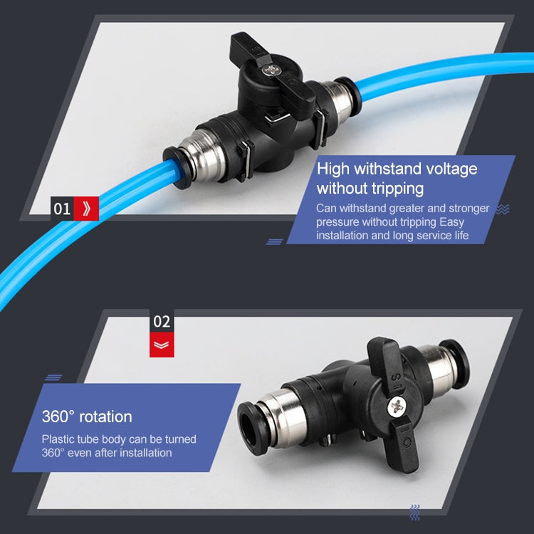 BUC-12 LAIZE Manual Valve Pneumatic Quick Fitting Connector - Interface Series by LAIZE | Online Shopping UK | buy2fix