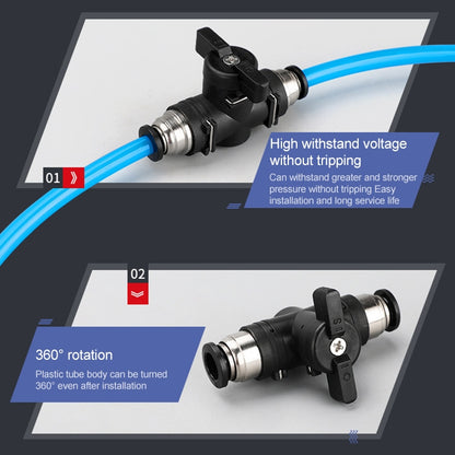 BUC-12 LAIZE Manual Valve Pneumatic Quick Fitting Connector - Interface Series by LAIZE | Online Shopping UK | buy2fix