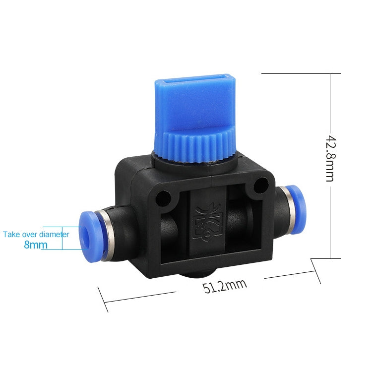HVFF-10 LAIZE Manual Valve Pneumatic Quick Fitting Connector - Interface Series by LAIZE | Online Shopping UK | buy2fix