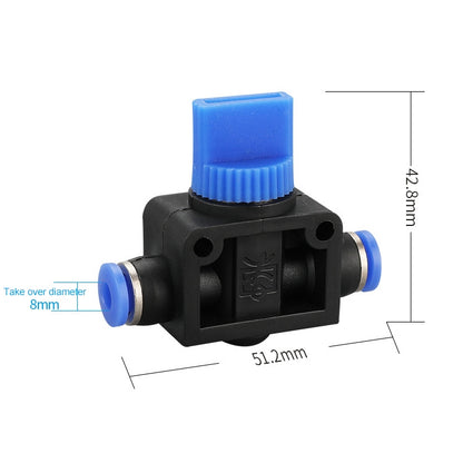 HVFF-10 LAIZE Manual Valve Pneumatic Quick Fitting Connector - Interface Series by LAIZE | Online Shopping UK | buy2fix